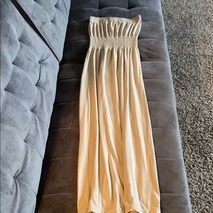Tan maxi dress